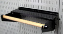 Wall Control Metal Pegboard Organizer - 4' Standard Tool Storage Kit, Black - Includes Pegboard Paper Towel Holder & Dowel Rod Shelf Assembly by GreenHaven Gardens