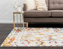 Unique Loom Rosso Collection Vintage, Geometric, Bohemian, Traditional, Distressed, Southwestern Area Rug, 5' 0" x 8' 0", Multi/Ivory by CozyNest Decor