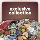 Dan&Darci Rock Collection for Kids - Includes 250+ Bulk Rocks, Gemstones & Crystals + Genuine Fossils and Minerals - 2 Lbs. - Geology Earth Science STEM Toys Activity, Gifts for Boys & Girls Ages 6+ by TinyTreasures Baby Boutique