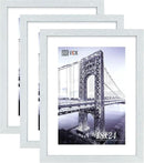 VCK 18x24 Poster Frames 3 Pack White MDF Wood and Polished Plexiglass Frame,Display Pictures in Horizontal and Vertical… by CozyNest Decor