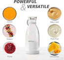 OTPEIR Portable Blender for Shakes and Smoothies with 11.83 Oz Travel Cup and Lid,Durable Stainless Steel Blades for Juice Blending Performance, White by TinyTreasures Baby Boutique