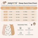 JELLYMONI Baby Sleep Sack 18-24 Months, 100% Cotton 3 Pack 0.5 TOG Baby Wearable Blanket Infant Sleep Sack with 2-Way Zipper Newborn Sleep Sacks by TinyTreasures Baby Boutique
