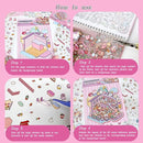 Sticker Therapy 3D Scene – 6 Sets Large Size DIY 3D Sticker Scenes with Tweezer for Adults Kids Relief Stress Pass The Time, Cute Miniature House Room Material Collection Book 02 by TinyTreasures Baby Boutique