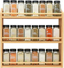 3 Tier Bamboo Spice Rack, Spice Rack Organizer, Seasoning Jars Rack Shelf Spice Organizer for Kitchen Counter or Wall Mounting, Bamboo Spice Storage Holder by CozyNest Decor