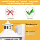 White Motion Sensor Outdoor Wall Light - Dusk to Dawn Outdoor Wall Lighting, Waterproof Exterior Light Fixture, Modern Porch Light Outside Wall Mount for House Patio Garage, Anti-Rust by GreenHaven Gardens