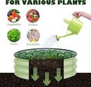 BPS Metal Raised Garden Bed, 2-Pack 2.5FT Diameter Galvanized Planter Raised Garden Boxes for Flower Planters, Vegetables Herb by GreenHaven Gardens