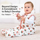 Sleep Sack 18-24 Months TOG 2.5 Winter Baby Wearable Blanket, 100% Cotton Toddler Sleeping Sack with 2-Way Zipper Warm Soft Baby Sleep Sack Strawberry by TinyTreasures Baby Boutique