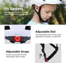 Kids Bike Helmet, Youth Toddler Boys Girls Helmets, 2 Size Adjustable for Ages 2-3-5-8-14 Years, Child Helmet with Visor and LED Light, Lightweight Multi-Sport Bicycle Scooter Cycling Helmets by TinyTreasures Baby Boutique