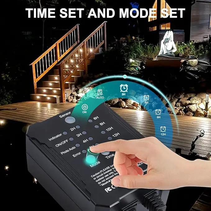 SMY Lighting Dimmable LED Deck Lights with Timer and Photocell Sensor and Protecting Shell φ32mm,20Pack Outdoor LED Smart Deck Lighting IP67 Waterproof for Garden,Yard Stair, Patio, Floor Decoration, photo 5 of 7