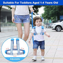 Accmor 3 in1 Toddler Harness Leash, Reflective Kid Harness with Anti Lost Wrist Link, Harness Leash for Toddlers, Child Walking Harness Kids Leash Wristband Rope Belt with Lock for Baby Boys Girls by TinyTreasures Baby Boutique