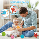 SpringFlower 5 in 1 Baby Toys 6 to 12 Months, Montessori Toys, Soft Baby Teething Toys, Sensory Bin Toy, Stacking Building Blocks & Rings Infants,Sorting Sensory Learning Gift for Toddlers Aged 1-3 by TinyTreasures Baby Boutique