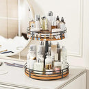 Lazy Susan Turntable Organizer Adjustable - 2 Tier Wood Rotating Spice Rack 12 Inch Lazy Susan for Kitchen Countertop Cabinet Pantry Cupboard Dining Table Bathroom Coffee Bar Home Storage by CozyNest Decor