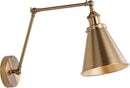JONATHAN Y JYL7461A Rover 7" Farmhouse Industrial Adjustable Arm Metal LED Wall Sconce Rustic Bohemian 2700K LED 4W Bulb for Entryway Lobby Kitchen Bathroom Bedroom Living Room Hallway, Brass Gold by CozyNest Decor