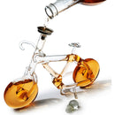 Bicycle Wine Whiskey Decanter 200ML By Bike Decanter For Bourbon And Scotch Biker Gi by The Wine Savant