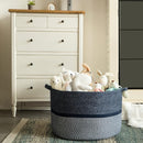 Extra Large Storage Basket - Soft Woven Organizer, 22" x 14" by TinyTreasures Baby Boutique