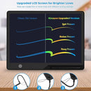 LCD Writing Tablet,16 Inch Colorful Screen Rechargeable Doodle Board Toddler Educational Toys for 3 4 5 6 Years Old Boys Girls Reusable Portable Drawing Tablet Christmas Toys Gifts for Kids (Black) by TinyTreasures Baby Boutique