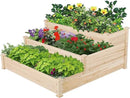 Yaheetech 3 Tier 47 x 47 x 22in Raised Garden Bed Horticulture Outdoor Elevated Flower Box Tiered Garden Bed Wooden Vegetables Growing Planter for Backyard/Patio/Gardener by GreenHaven Gardens