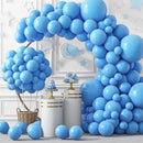 RUBFAC 129pcs Light Blue Balloons Different Sizes 18 12 10 5 Inch for Garland Arch, Sky Blue Balloons for Birthday Gender Reveal Baby Shower Party Decoration by TinyTreasures Baby Boutique