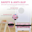 Booster Seat for Kitchen Chair with Adjustable Straps, Toddler Booster Seats for Dining Table Portable for Travel Camping Eating, Booster Cushion for Table for Baby Child Infant Kid Boy Girl by TinyTreasures Baby Boutique