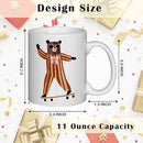 JINYO Bear Mug, Bear Coffee Mug, Funny Bear Coffee Cup, Bear Gifts for Women Men, Bear Lovers Gifts, Bear Gifts For Bear Lovers Women, Bear Themed Gifts, Bear Gifts For Bear Lovers, 11oz by CozyNest Decor