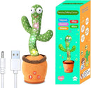 Rechargeable Dancing Talking Cactus Toy for Baby Toddler, Boys Girls Gifts Singing Mimicking Toys Recording Repeating What You Say with 120 English Songs by TinyTreasures Baby Boutique