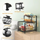REALINN Spice Rack Organizer for Countertop, 3 Tier Pull Out Spice Rack, Height Adjustable Countertop Seasoning Organizer for Kitchen, Bathroom Storage by CozyNest Decor