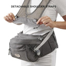 Sunveno Ergonomic Hip Seat Baby Carrier with Detachable Double Shoulder Straps, Waist & Back Relief, Breathable Mesh, Non-Slip Seat + Storage Pockets, Fits Infants & Toddlers 0-36 M up to 45 lbs by TinyTreasures Baby Boutique