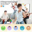 goopow Mini Karaoke Machine Speaker for Kids Adults, Portable Bluetooth Microphone Song Toys with LED Light, Best Chritmas Birthday Festival Gift for 3 4 5 6 7 8+ Year Old Girls Boys (Black-2 Mic) by TinyTreasures Baby Boutique