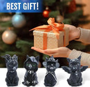 4PCS Set Cats Garden Decor Cat Gnome Statues for Outdoor Halloween Cat Figurine Cat Lover Idea Cute Cat homedecor Waterproof Figurines Lawn Ornaments by GreenHaven Gardens