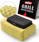 GRILLART Grill Brush Bristle Free, Replaceable BBQ Cleaning Head (No Handle), Safe Replacement Cleaning Pad for Cast Iron/Stainless-Steel Grates - Black by GreenHaven Gardens