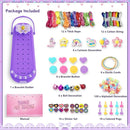 Friendship Bracelet Making Kit for Girls - DIY Bracelets Maker Art and Craft Kits for Kids - Jewelry String braiding Set Toys for Age 6 7 8 9 10 11 12 Year Old Girl Christmas Birthday Gifts - Purple by TinyTreasures Baby Boutique