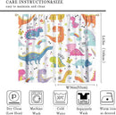 Cartoon Dinosaur Curtains for Kids Boys Girls Home Decor Childish Cute Dino Animals Print Pattern Rod Pocket Blackout Window Drapes for Nursery Baby Bedroom Playroom W36xL63in 2 Panels by TinyTreasures Baby Boutique