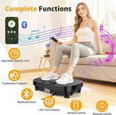Vibration Plate Exercise Machine, Vibrating Plate Machine with Bluetooth for Lymphatic Drainage, Vibration Platform for Women Men Full Body Weight Loss by CozyNest Decor