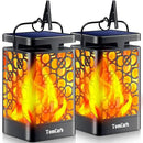 TomCare Solar Lanterns Outdoor Upgraded Flickering Flame Waterproof Hanging Lanterns Decorative Solar Powered LED Christmas Lights for Patio Deck Yard, 2 Pack by GreenHaven Gardens