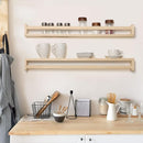 Fun Memories Nursery Book Shelves - Rustic Natural Solid Wood Floating Bookshelf for Kids - Wall Book Shelves for Kids Room (Natural, 32inch - 2P) by TinyTreasures Baby Boutique