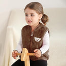 Baby Boys Girls Fleece Vest Zip Up Cute Bear Jackets Fuzzy Fall Winter Warm Clothes Newborn Outwear for Toddler Infant by TinyTreasures Baby Boutique