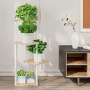 AZERPIAN Plant Stand 4 Tier Indoor Metal Flower Shelf for Multiple Plants Corner Tall Flower Holders for Patio Garden Living Room Balcony Bedroom, Black (4 Tier-White) by GreenHaven Gardens