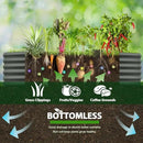 A ANLEOLIFE 6X2X1.5 ft Galvanized Raised Garden Beds Outdoor, Oval Round Metal Planter Box for Planting Vegetables Flowers Herb, Anti-Rust & Easy-Setup, Quartz Grey by GreenHaven Gardens