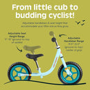 Retrospec Cub Toddler 12" Balance Bike, 18 Months - 3 Years Old, No Pedal Beginner Kids Bicycle for Girls & Boys, Flat-Free Tires, Adjustable Seat, & Durable Frame by TinyTreasures Baby Boutique