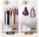 ZEDODIER Tank Top Hanger, 2 Pack Rotatable Bra Organzier for Closet, Max 48 Storage Capacity Sport Bra Holder, Metal Space Saving Closet Organizers and Storage, Silver by CozyNest Decor