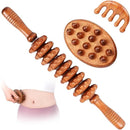 3-in-1 Wood Therapy Massage Tools Wooden Lymphatic Drainage Massager Maderoterapia Kit, Anti Cellulite Complete Body Sculpting Tools for Muscle Pain Relief, Body Contouring and Shaping by CozyNest Decor