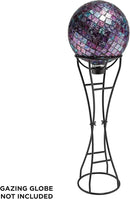 Alpine Corporation 24" Tall Indoor/Outdoor Metal Gazing Globe Display Stand, Black by GreenHaven Gardens
