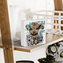 Highland Cow Western Sunflower Decor, Highland Cow Gifts for women, Highland Cow Baby Decor, Highland Cow Nursery Decor, Wooden Box Decor Sign for Home Farmhouse Office Living Room Table Shelf Tiered by CozyNest Decor