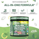 Clean Nutra Mullein NAC Supplement Spirulina Chlorella Ginger Licorice Mulberry Astragalus Root Oregano Turmeric with Chlorophyll Berries Detox Cleanse Respiratory Lung Health 90 Capsules by CozyNest Decor
