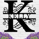 Custom Metal Name Sign | Personalized Metal Signs | Split Letter Monogram Wall Decor | Last Name Sign | Family Name Sign | Personalized Anniversary Wedding Gift | Outdoor Metal Art | Housewarming Gift by CozyNest Decor