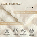 Latepis Luxury King Faux Fur Throw Blanket Fuzzy for Bed Soft Thick Blankets for Sofa Cute Plush Fuzzy Warm Blanket for All Seasons Ideal Gifts Furry Blankets Beige 90x108 Inch, 860gsm by CozyNest Decor