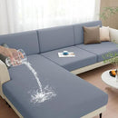 hyha Waterproof Couch Cushion Covers, Stretch Sofa Couch Seat Slipcover for Dog Washable, Non-Slip Waterproof Outdoor Cushion Covers for Patio Furniture Replacement (1 Piece for Small, Grey) by CozyNest Decor