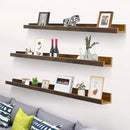 Giftgarden 47 Inch Long Floating Shelves for Wall, Rustic Picture Ledge Large Shelf for Living Room Bedroom Bathroom Kitchen, Set of 3 Different Sizes by CozyNest Decor