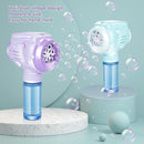 Automatic Bubble Guns with Light, Zealous 2pc High Output Bubble Machines with Bubble Solution & Bubble Concentrate,Handheld Battery Operated Bubble Maker Toys for 3000+ (Bubble-White) by TinyTreasures Baby Boutique