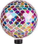 VCUTEKA Gazing Ball, Glass Mosaic Gazing Balls Sphere for Garden Lawn Outdoor Ornament Yard Decorative, 10-Inch by CozyNest Decor
